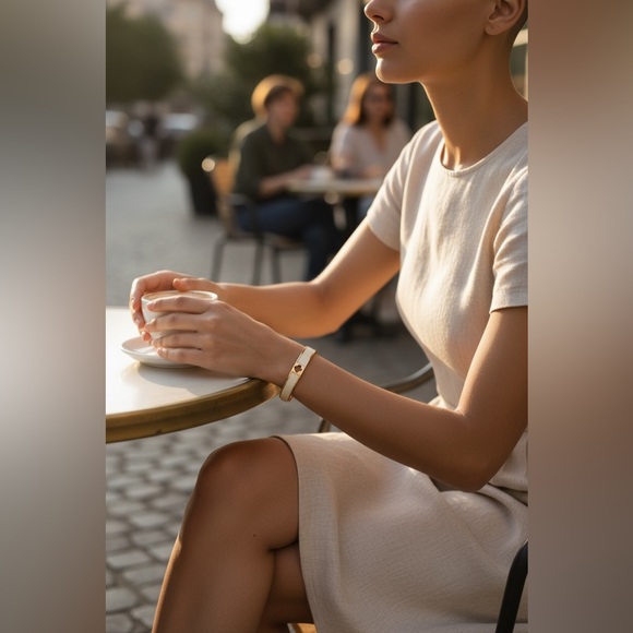 kate spade Jewelry - (Kate Spade) Gold and cream Bracelet